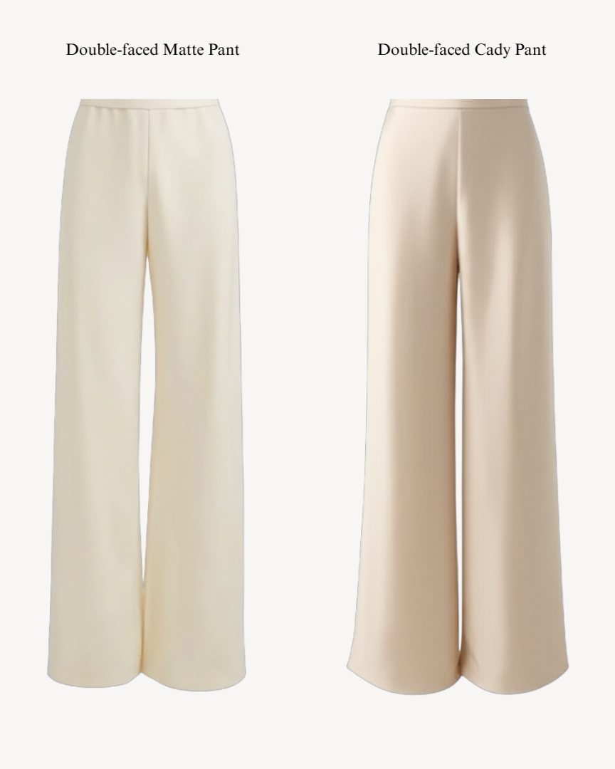 Double-faced Cady Pant