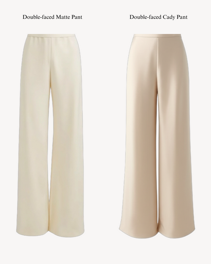 Double-faced Cady Pant