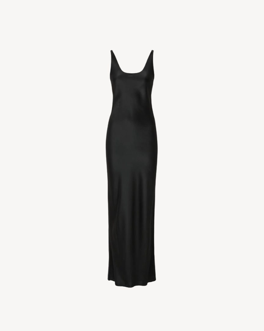 Satin Backless Dress