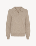 Cashmere Blend Polo beige - La Rue Copenhagen