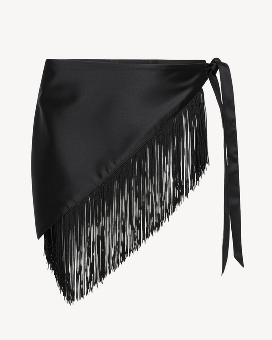 Fringe Satin Waistband