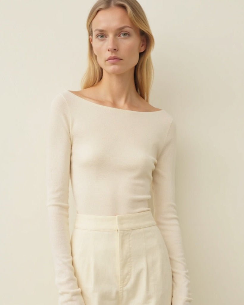 Slash Neck Pullover - La Rue Copenhagen