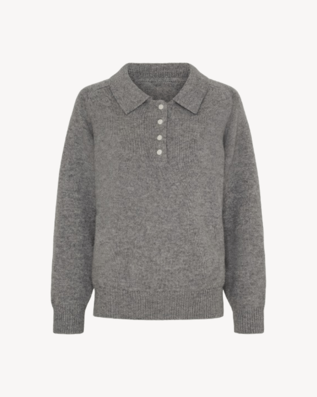 Volume Merino Polo grey - La Rue Copenhagen