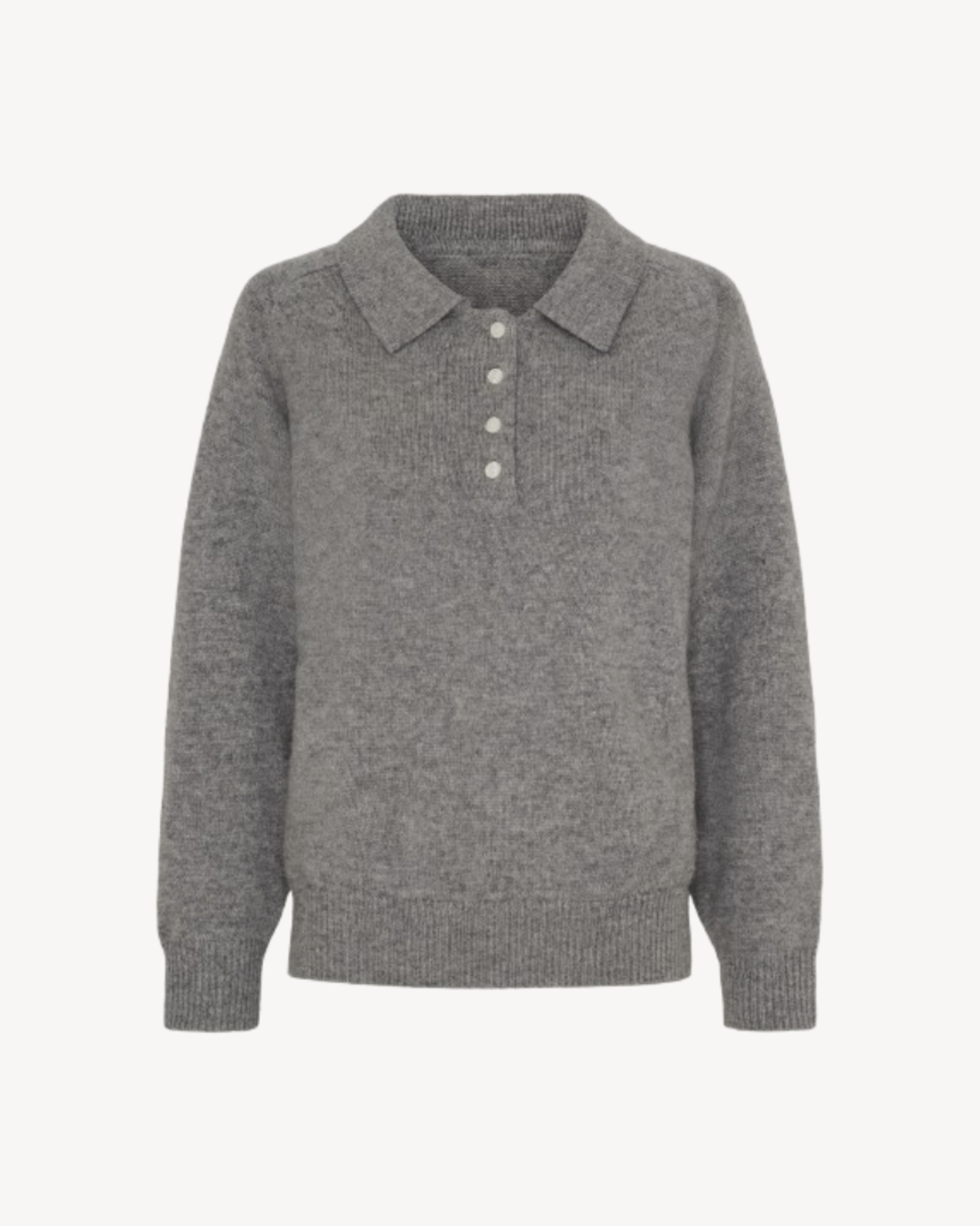 Volume Merino Polo grey - La Rue Copenhagen